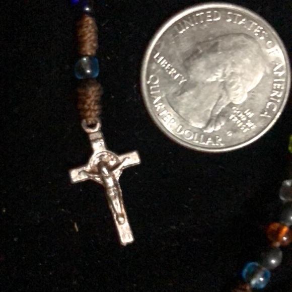 Handmade 5decade glass bead rosary - Picture 4 of 5